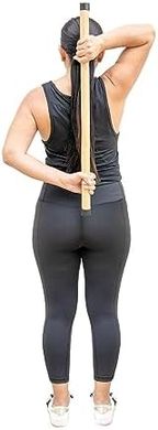 Bamboo Yoga & Fitness Stick: Enhance Stretching, Breathing & Posture
