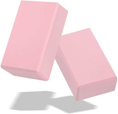 Biguphate Yoga Blocks: Supportive, Non-Slip EVA Foam (2-Pack)
