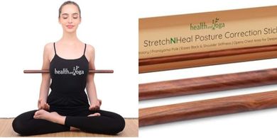 StretchNHeal Yoga Stick: Portable Posture Corrector & Mobility Aid
