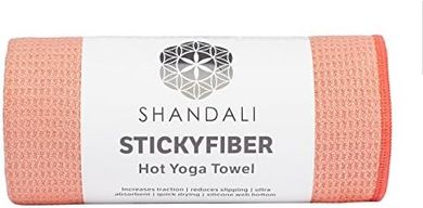 Shandali Stickyfiber Yoga Towel:  Absorbent, Anti-Slip, Mat-Sized
