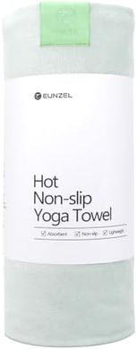 Eunzel Hot Yoga Towel: Super absorbent, non-slip microfiber for yoga & Pilates.
