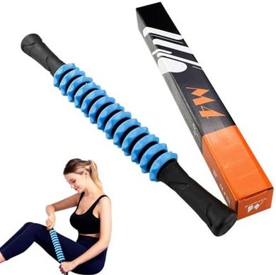 Blue Muscle Roller: Yoga & Fitness Relief
