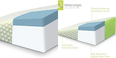 Memory Foam Sleep Wedge Pillow: Supportive & Medium-Firm