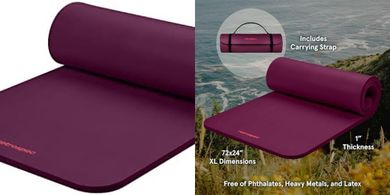 Retrospec Solana Yoga Mat (1-inch thick)
