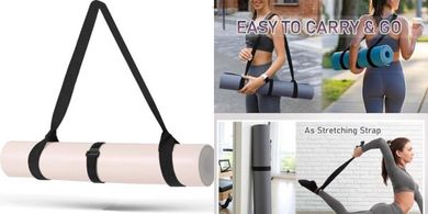 Adjustable Yoga Mat Carrier Strap: Wide, Thick, Secure
