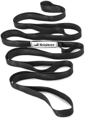 Trideer 10-Loop Stretch Strap for Yoga, Pilates, & Fitness
