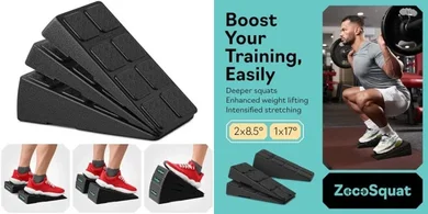 520lb Capacity Squat & Calf Wedge/Slant Board