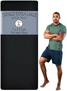 Tatago Extra-Wide, Extra-Long Yoga & Workout Mat (7ft XL)
