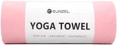 Eunzel Hot Yoga Towel: Non-slip, absorbent microfiber for Pilates & workouts.
