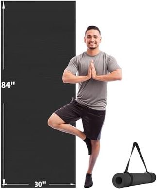 Extra-Long Yoga & Fitness Mat for All (72"x48"/84"x30")
