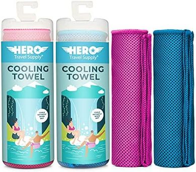 Hero Cooling Towels: Ultra-Soft Microfiber, 2-Pack
