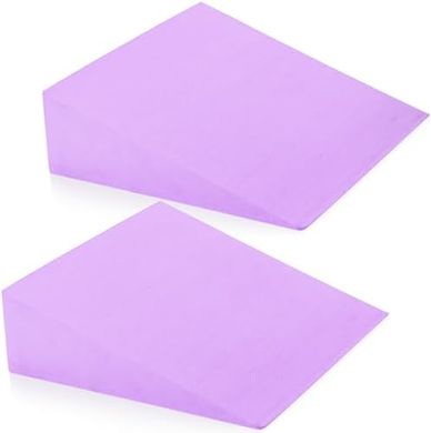 DEAYOU Yoga Foam Wedge Blocks (2-pack, 13", Purple)
