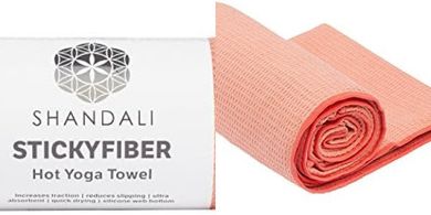 Shandali Stickyfiber Yoga Towel:  Absorbent, Anti-Slip, 24"x72"
