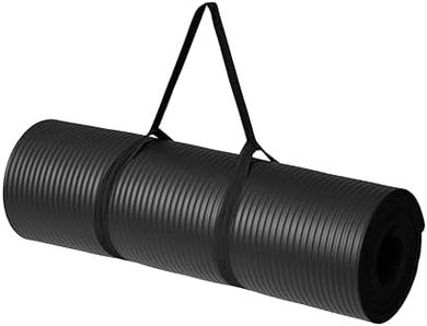 Amazon Basics Thick Yoga Mat with Strap
