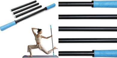 Adjustable Steel Yoga Stick: Improves Mobility, Flexibility & Balance
