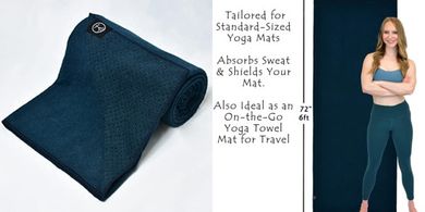 Tatago Hot Yoga Towel: Non-Slip Grip, Absorbent Microfiber
