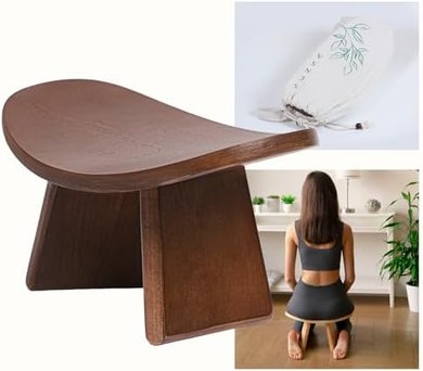 Foldable Meditation Bench: Ergonomic, Portable, Durable (8")