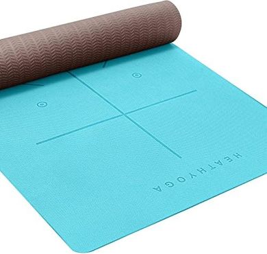 Eco-Friendly TPE Yoga Mat: Non-Slip, Cushioned, Body Alignment Support
