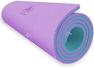 Extra Thick TPE Yoga Mat with Bolster (72"x32", 1/2" thick)
